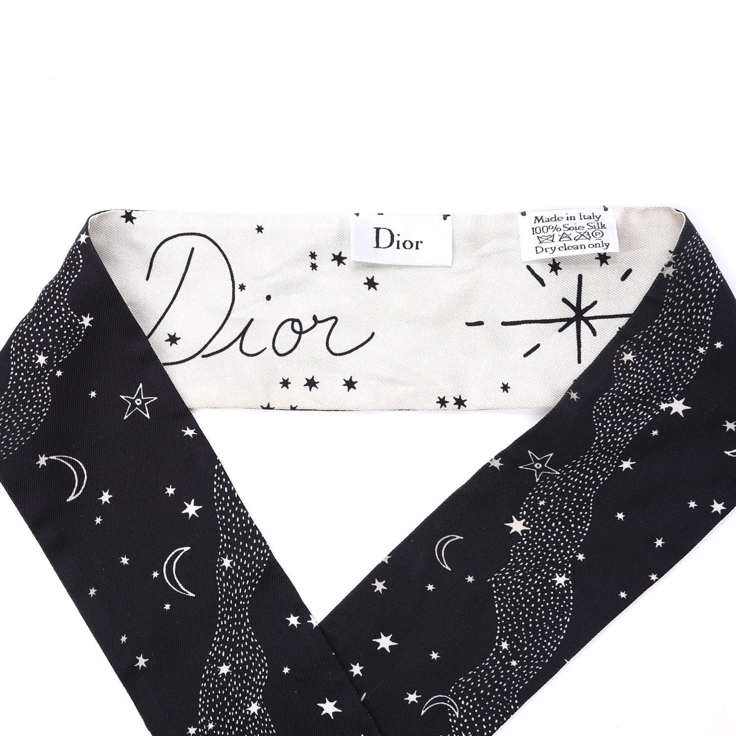 Silk Zodiac Cancer Mitzah Scarf Black