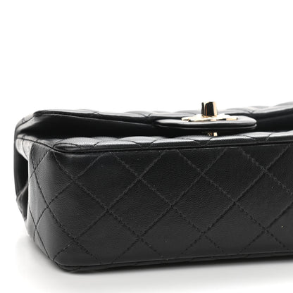 Chanel Lambskin Quilted Mini Rectangular Flap Black 8 of 10