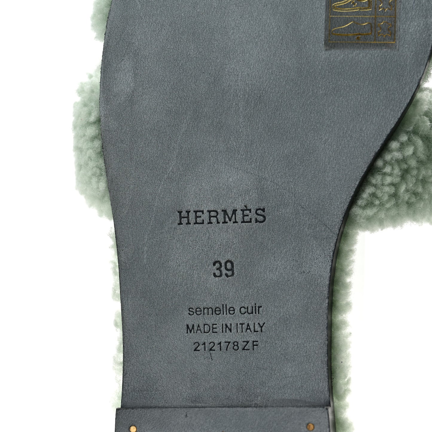 Woolskin Oran Sandals 39 Vert D’Eau