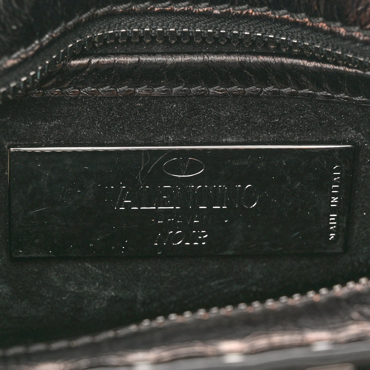 Craquele Calfskin Mini Guitar Flap Pocket Shoulder Bag Black