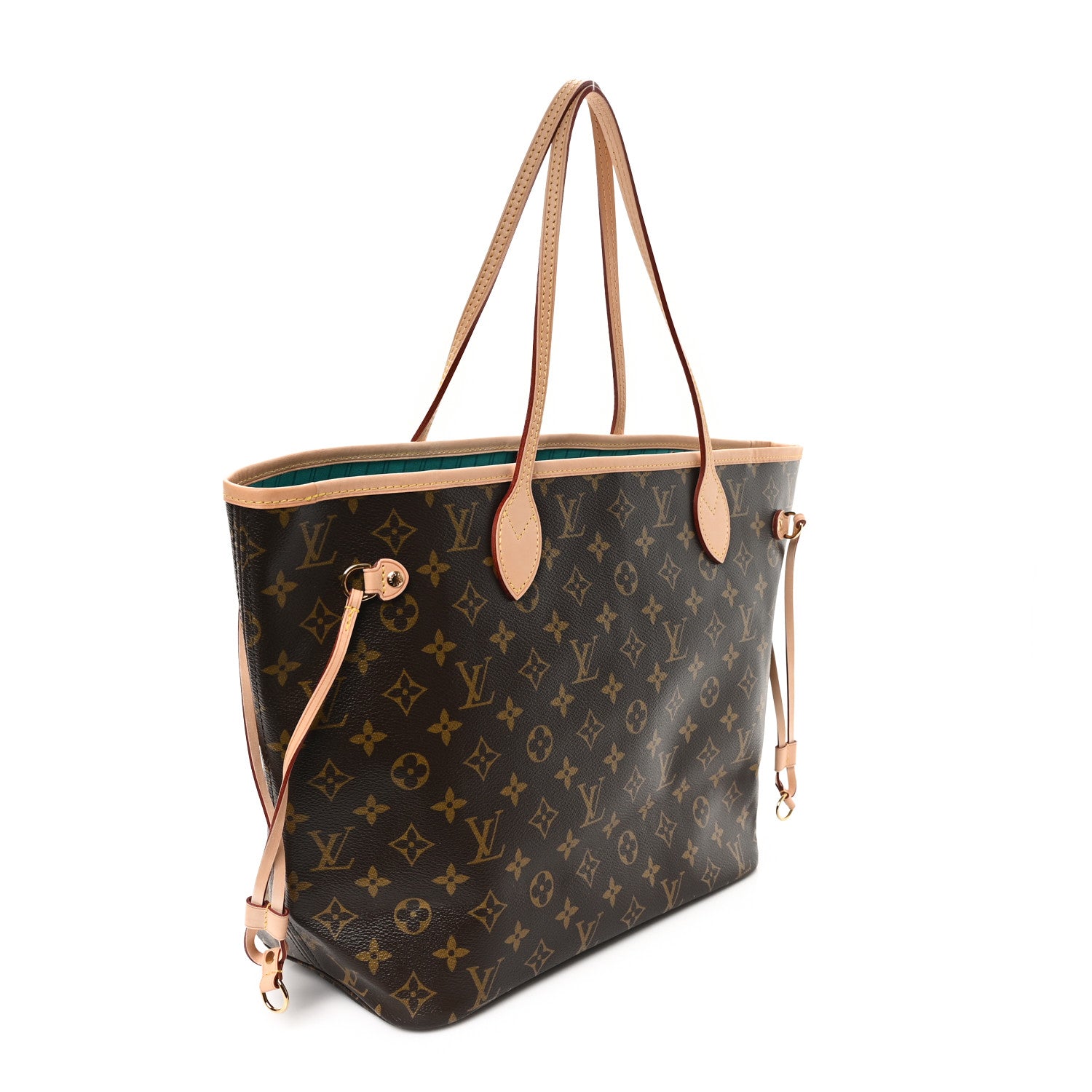 Louis Vuitton Monogram V Neverfull MM Turquoise 4 of 11