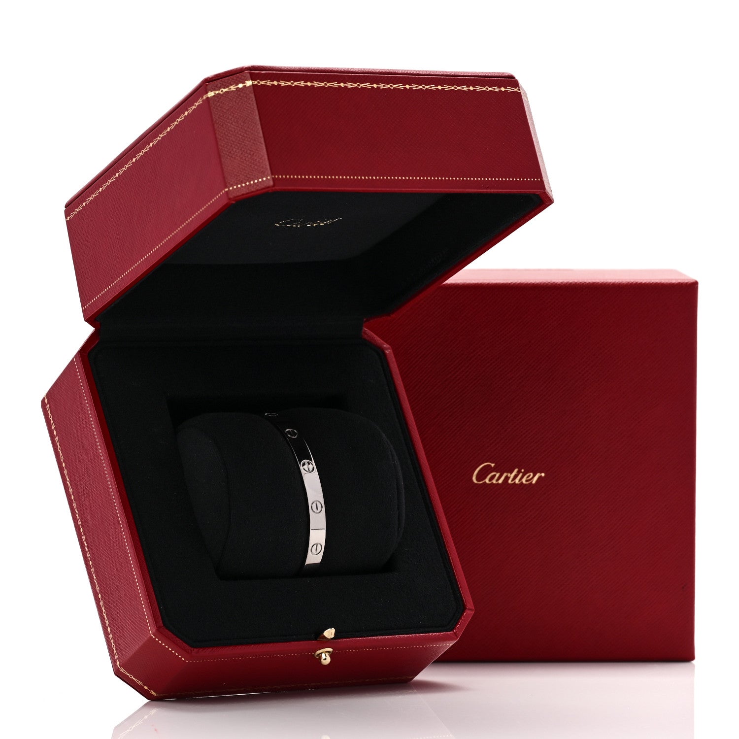Cartier 18K White Gold LOVE Cuff Bracelet 17 1808230 – FASHIONPHILE