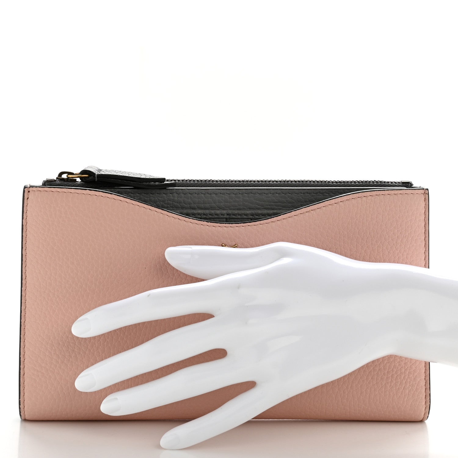 Gucci Cellarius Calfskin Blind For Love Bee Traveler Wallet Light Pink 2 of 9