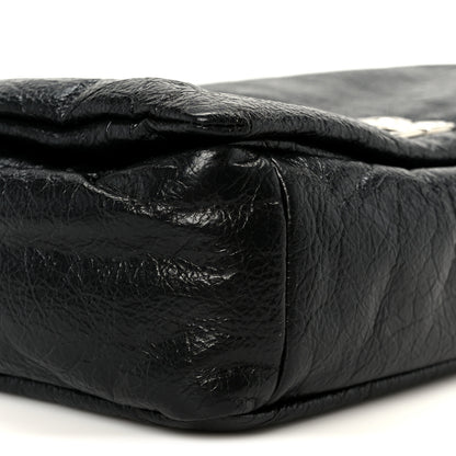 Balenciaga Arena Calfskin Small Monaco Flap Bag Black 10 of 10