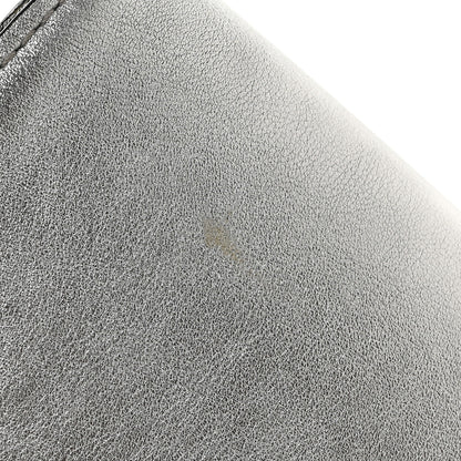 Louis Vuitton Metallic Calfskin Louise EW Lock Clutch Silver 8 of 9