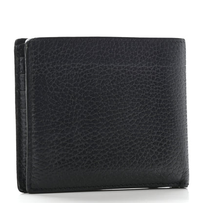 Gucci Pebbled Calfskin Bi-Fold Wallet Black 3 of 7