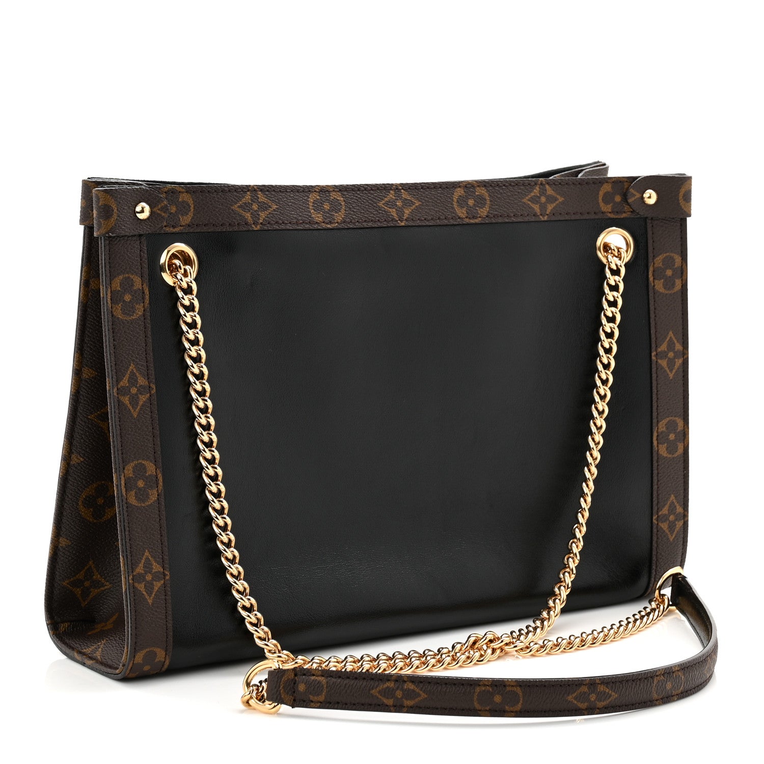 Louis Vuitton Calfskin Monogram Nova Vibe PM Black 1819293