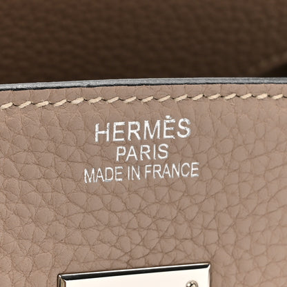 Hermes Taurillon Clemence Birkin 35 Gris Tourterelle 6 of 15