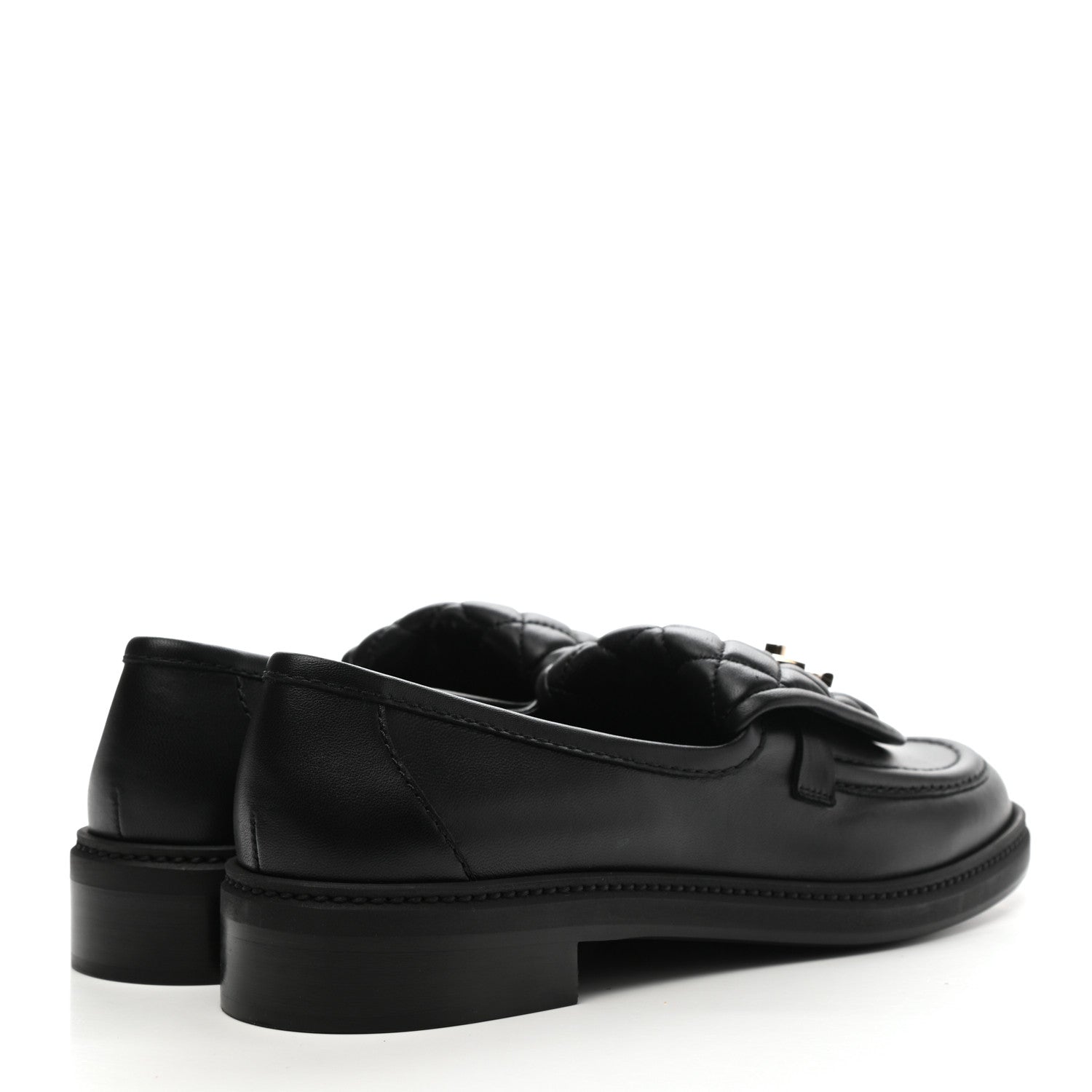 Chanel Lambskin Quilted CC Turnlock Loafers 41 Black 4 of 9