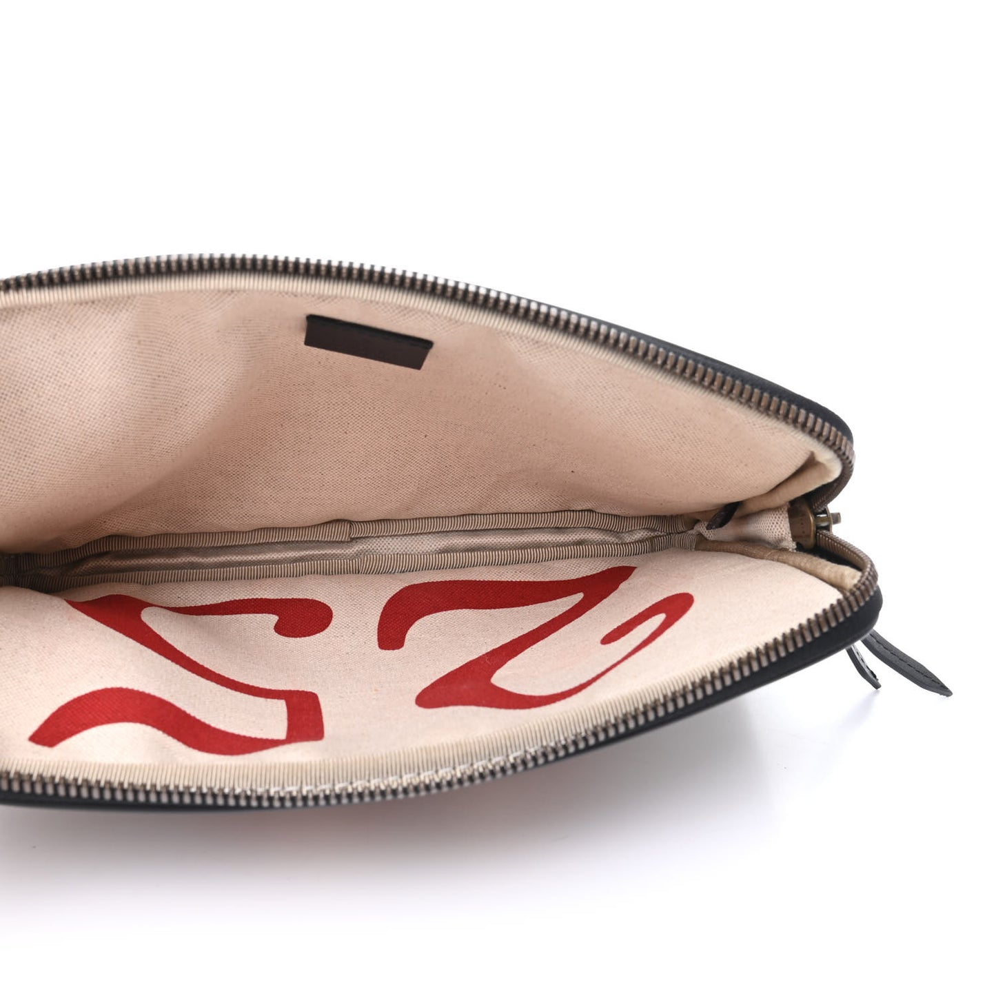 GG Supreme Monogram Angry Cat Zip Tablet Case