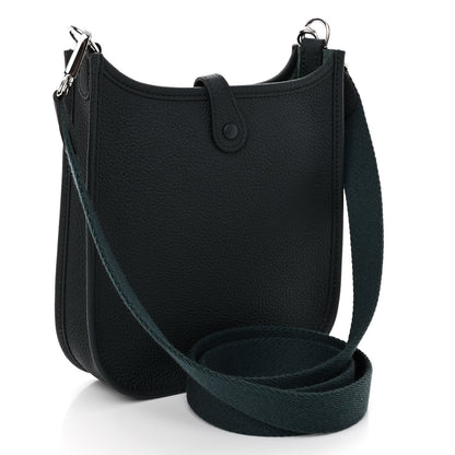 Hermes Taurillon Clemence Evelyne TPM Vert Cypress 3 of 10