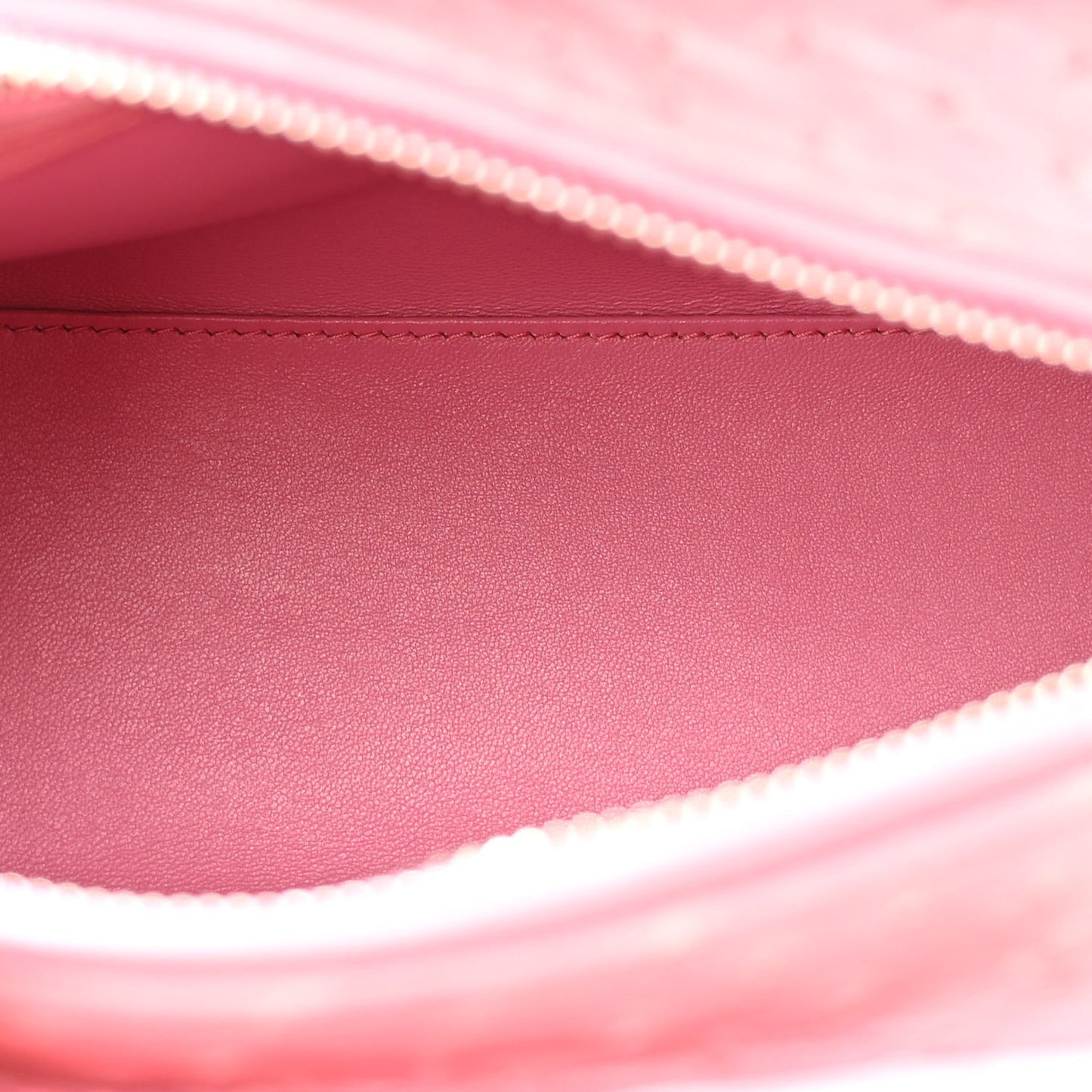 Ostrich Medium Lady Dior Pink