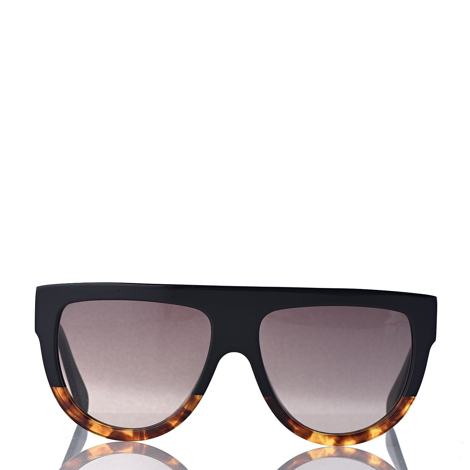 Celine Acetate Aviator Sunglasses CL 40001I Black Havana 2 of 8