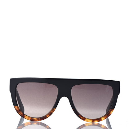Celine Acetate Aviator Sunglasses CL 40001I Black Havana 2 of 8