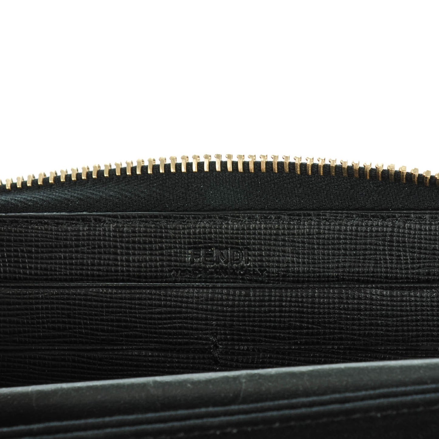 Vitello Elite Studded Monster Zip Around Wallet Black