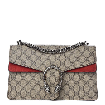 Gucci GG Supreme Monogram Small Dionysus Shoulder Bag Red 1 of 10