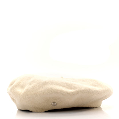 Hermes Merino Wool Bonnie Beret 57 Naturel 3 of 9