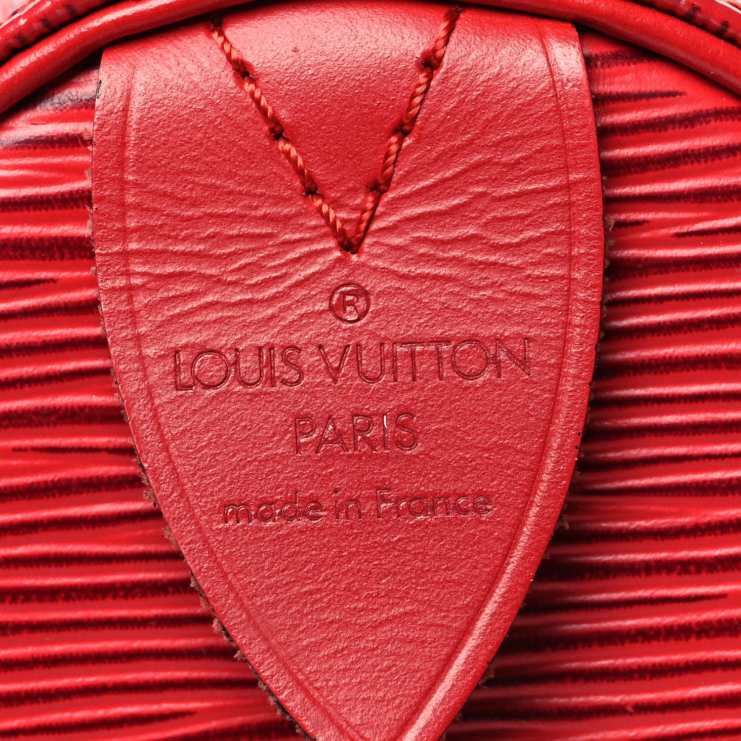 Louis Vuitton Epi Speedy 25 Castillan Red 6 of 15