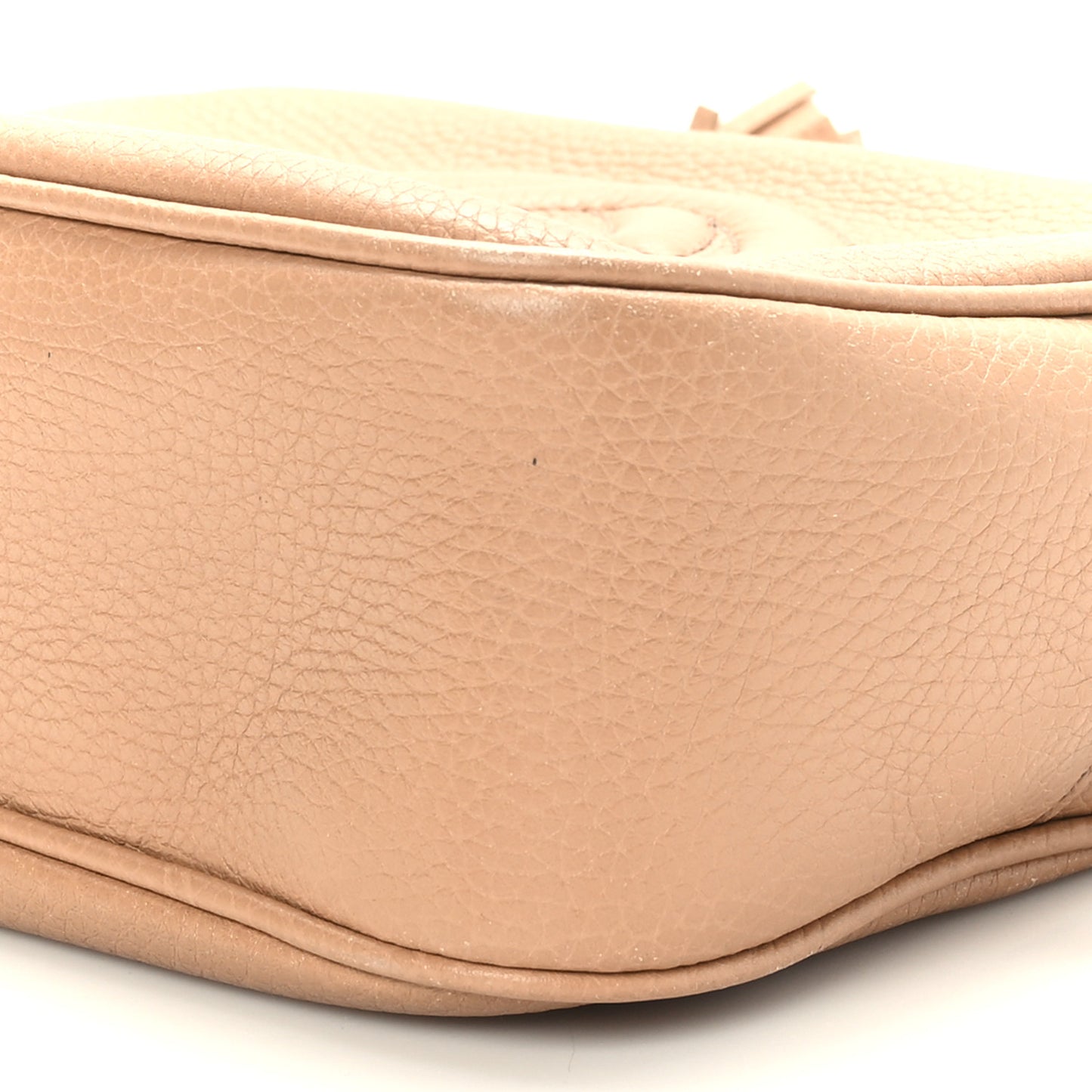 Pebbled Calfskin Small Soho Disco Bag Camelia