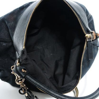 Gucci Monogram Large D Ring Hobo Black 5 of 10