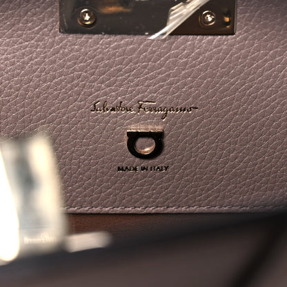 Salvatore Ferragamo Calfskin Studio Bag Caraway Seed 8 of 13