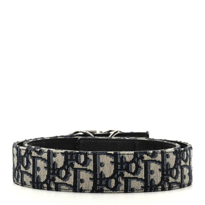 Christian Dior Oblique 35mm Belt 85 Blue Multi 2 of 6