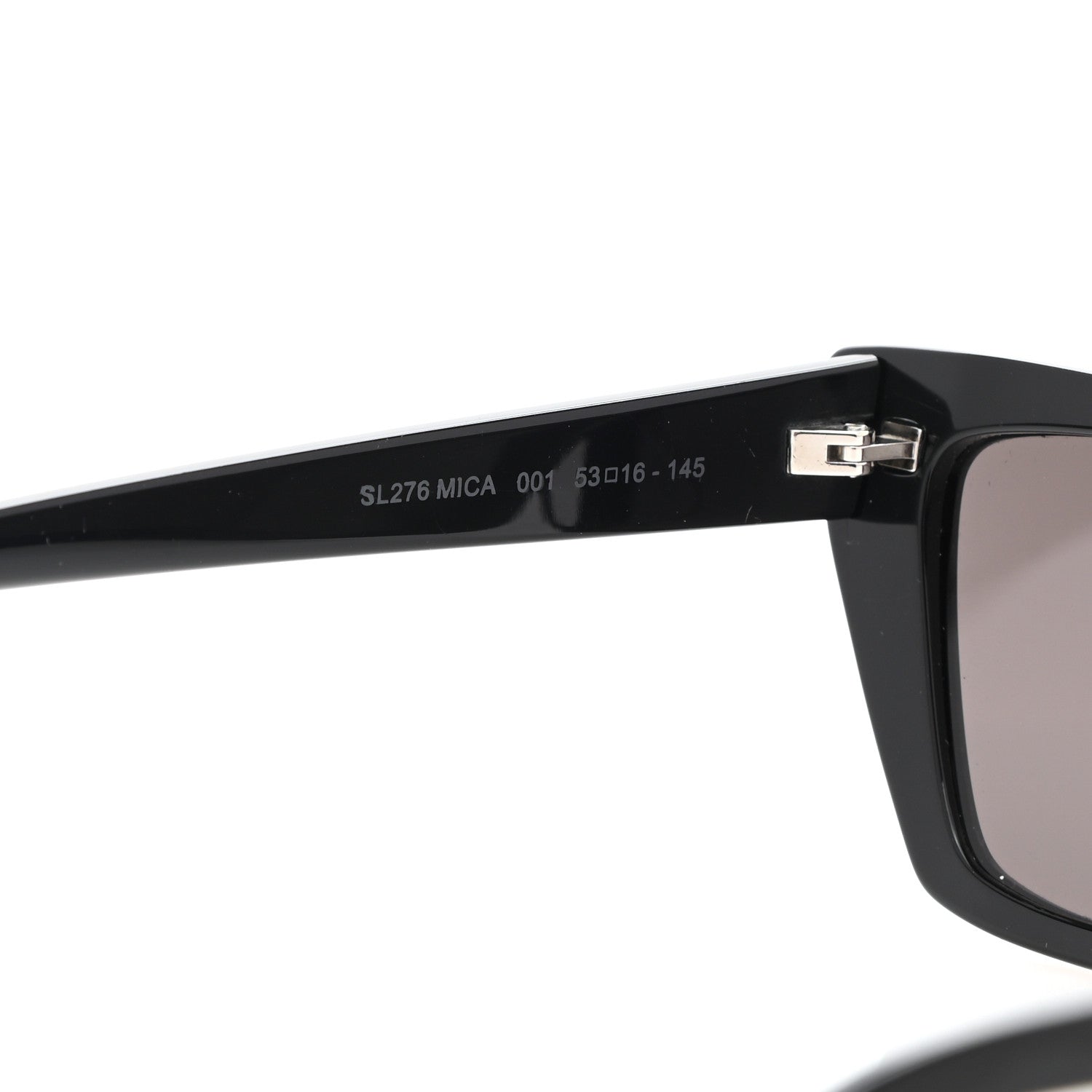 Saint Laurent Acetate Mica Cat Eye Sunglasses SL 276 Black 6 of 6