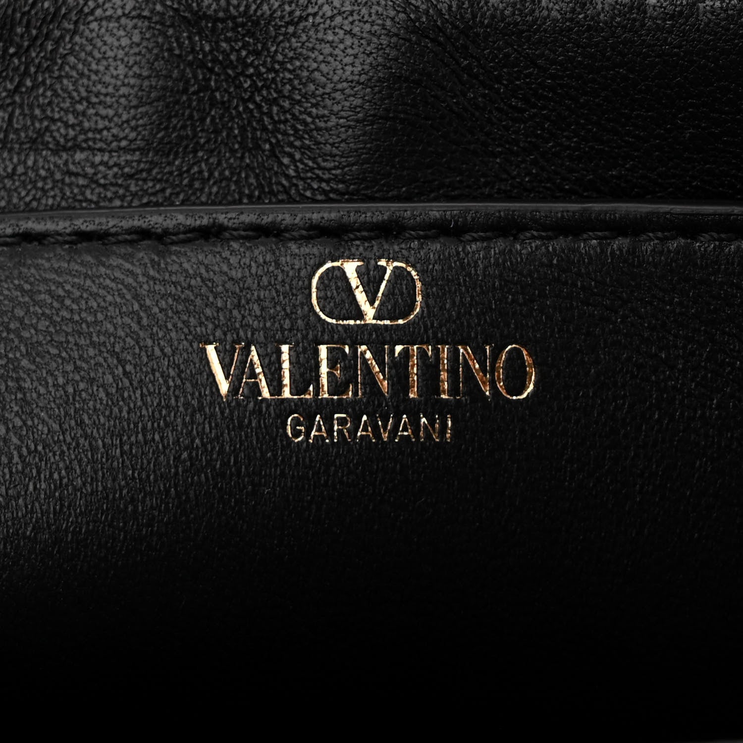 Valentino Garavani Brushed Calfskin Rockstud Flip Lock Chain Shoulder Bag Black 8 of 11