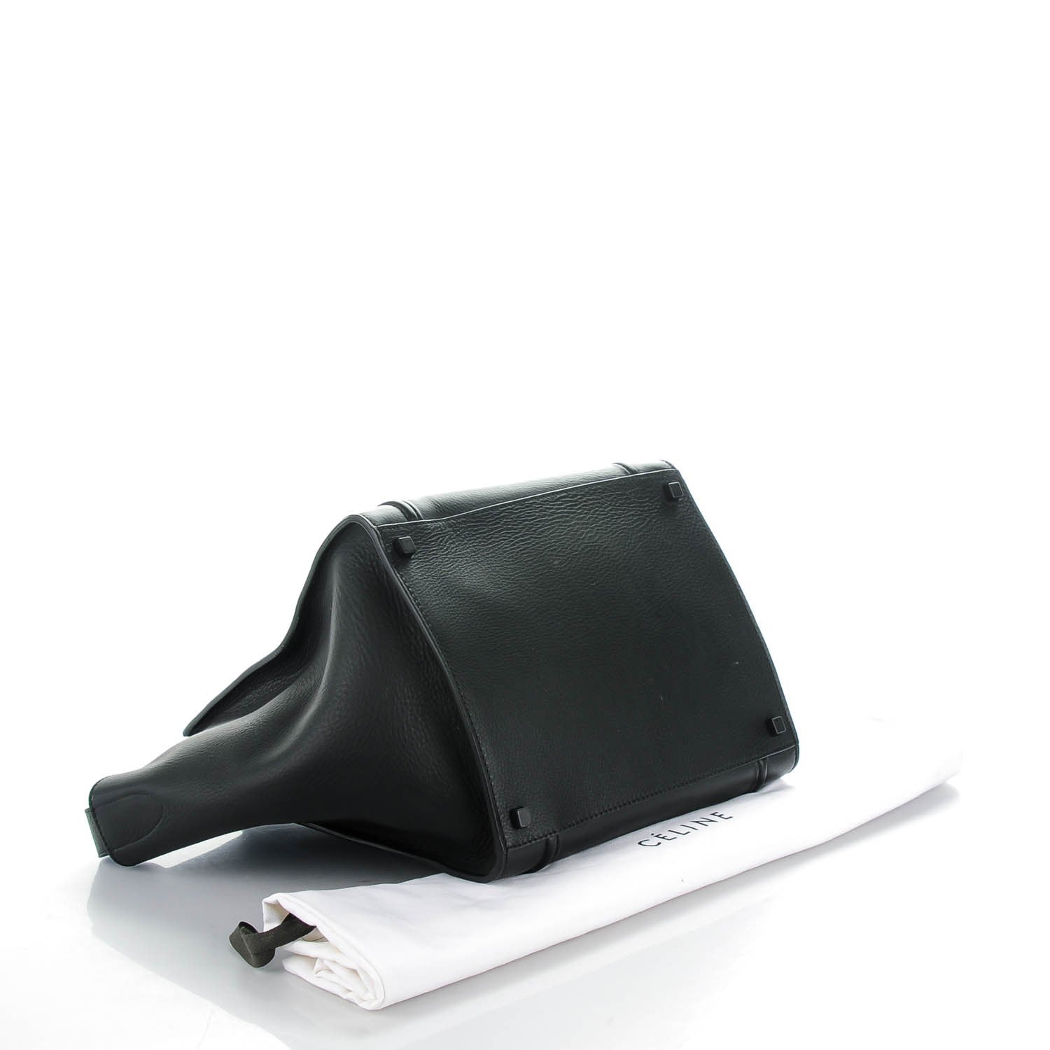 Celine Supple Calfskin Medium Phantom Luggage Black 4 of 9
