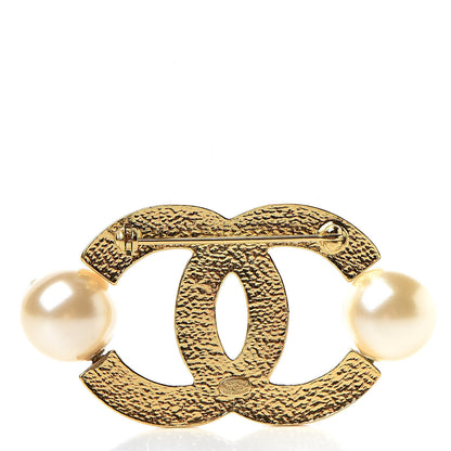 Chanel Pearl CC Brooch Gold 3 of 6