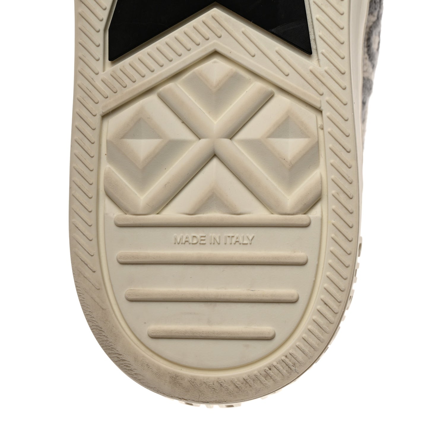 Canvas Oblique Walk'N'Dior Low Top Sneakers 38.5 Stone Grey