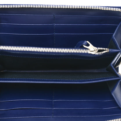 Balenciaga Smooth Calfskin Metallic Patent Giant 12 Silver Hardware Continental Zip Around Wallet Ultraviolet 5 of 8
