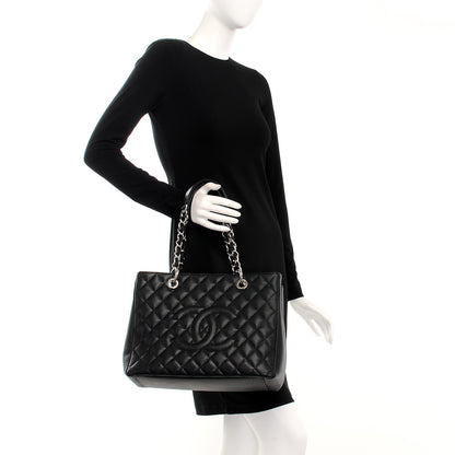 Chanel Caviar Quilted Grand Shopping Tote GST Black 2 of 12