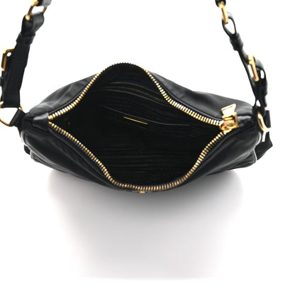Prada Tessuto Nylon Shoulder Bag Black 4 of 10