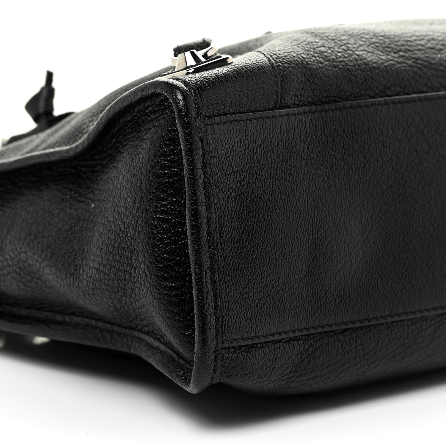 Balenciaga Chevre Silver Metallic Edge Hardware S City Black 6 of 12