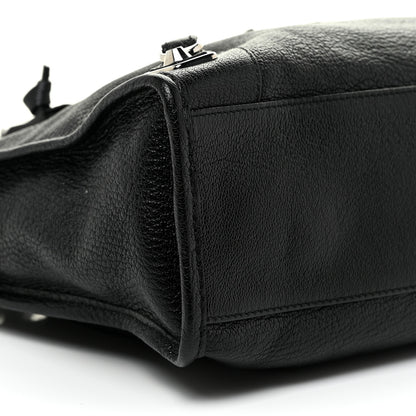 Balenciaga Chevre Silver Metallic Edge Hardware S City Black 6 of 12