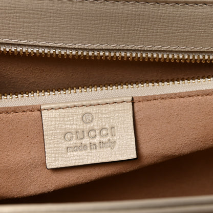 Gucci Azalea Calfskin Horsebit 1955 Shoulder Bag Mystic White 6 of 10