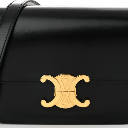 Celine Shiny Calfskin Teen Triomphe Black 8 of 11