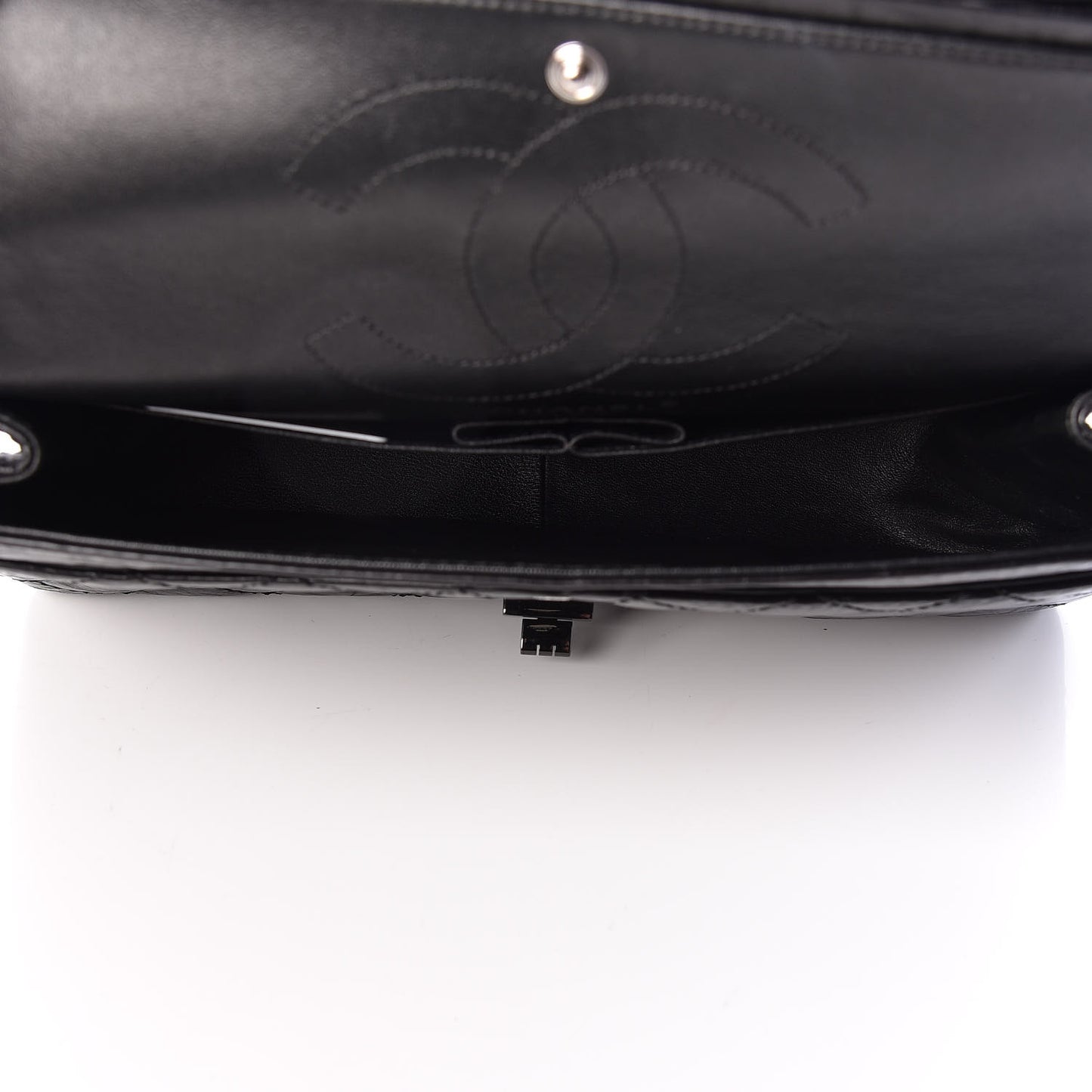 Aged Calfskin Quilted 2.55 Reissue 226 Flap So Black