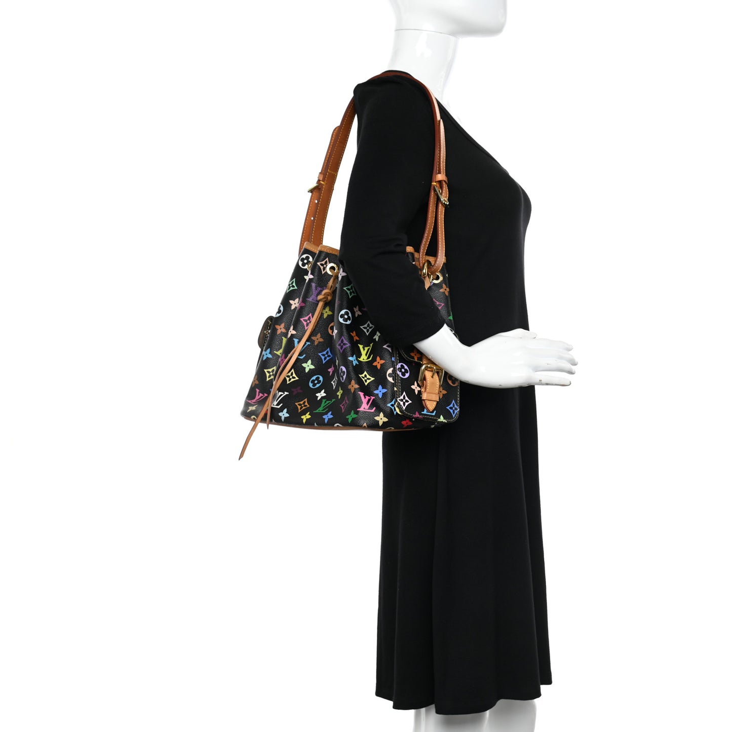 Monogram Multicolor Petit Noe Black