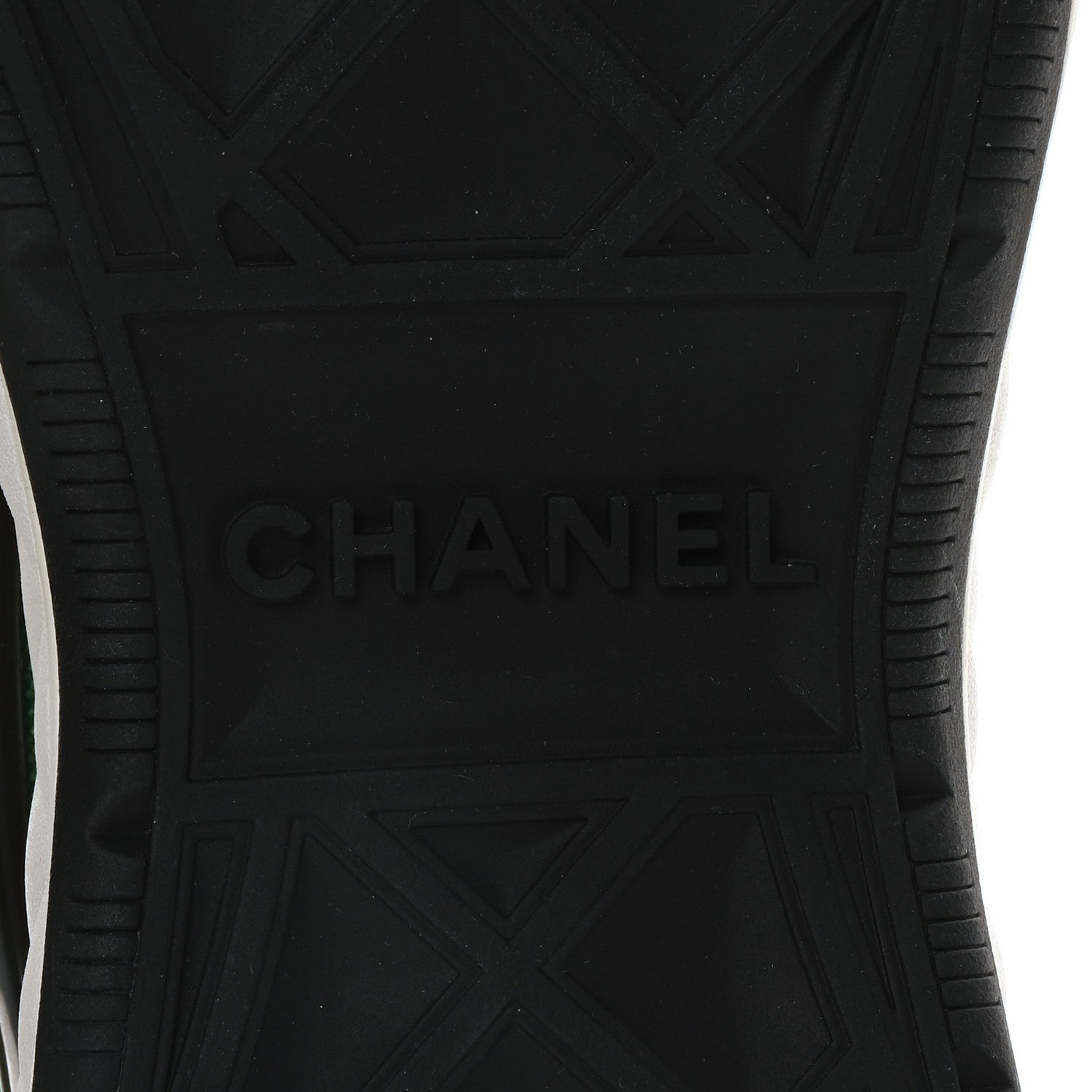 Chanel Suede Calfskin Mixed Fibers CC Sneakers 44 Ivory Green Light Blue 7 of 9