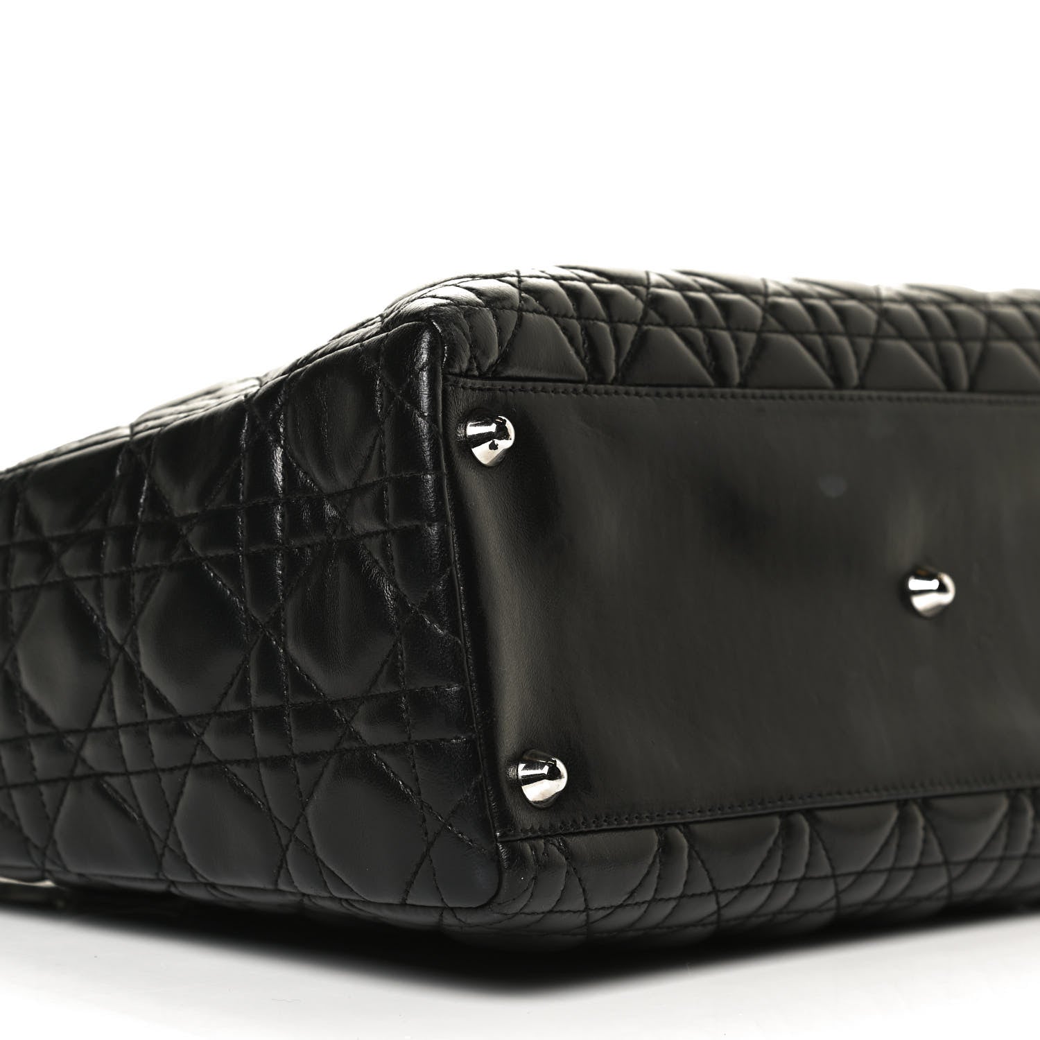 Christian Dior Lambskin Cannage Large Lady Dior Black 7 of 11