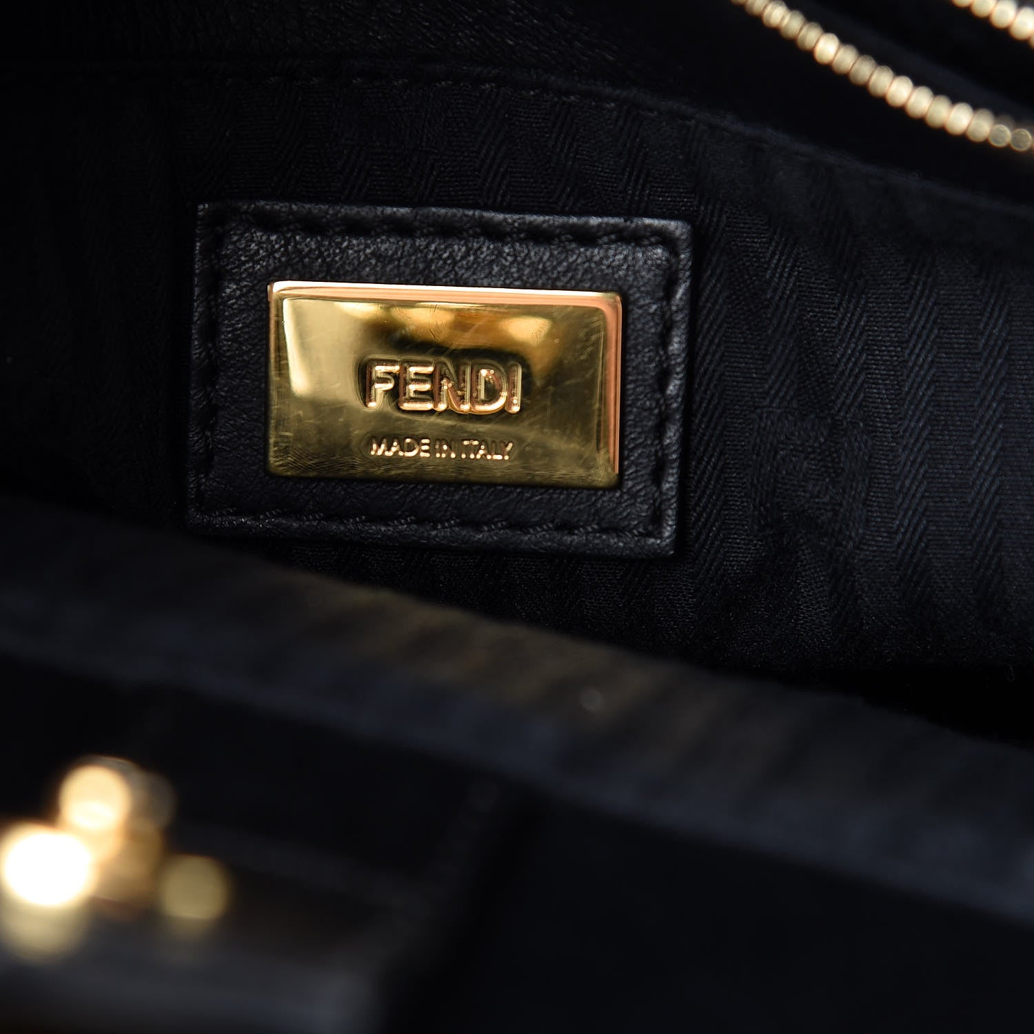 Fendi Vitello Elite Petite 2Jours Tote Black 6 of 10