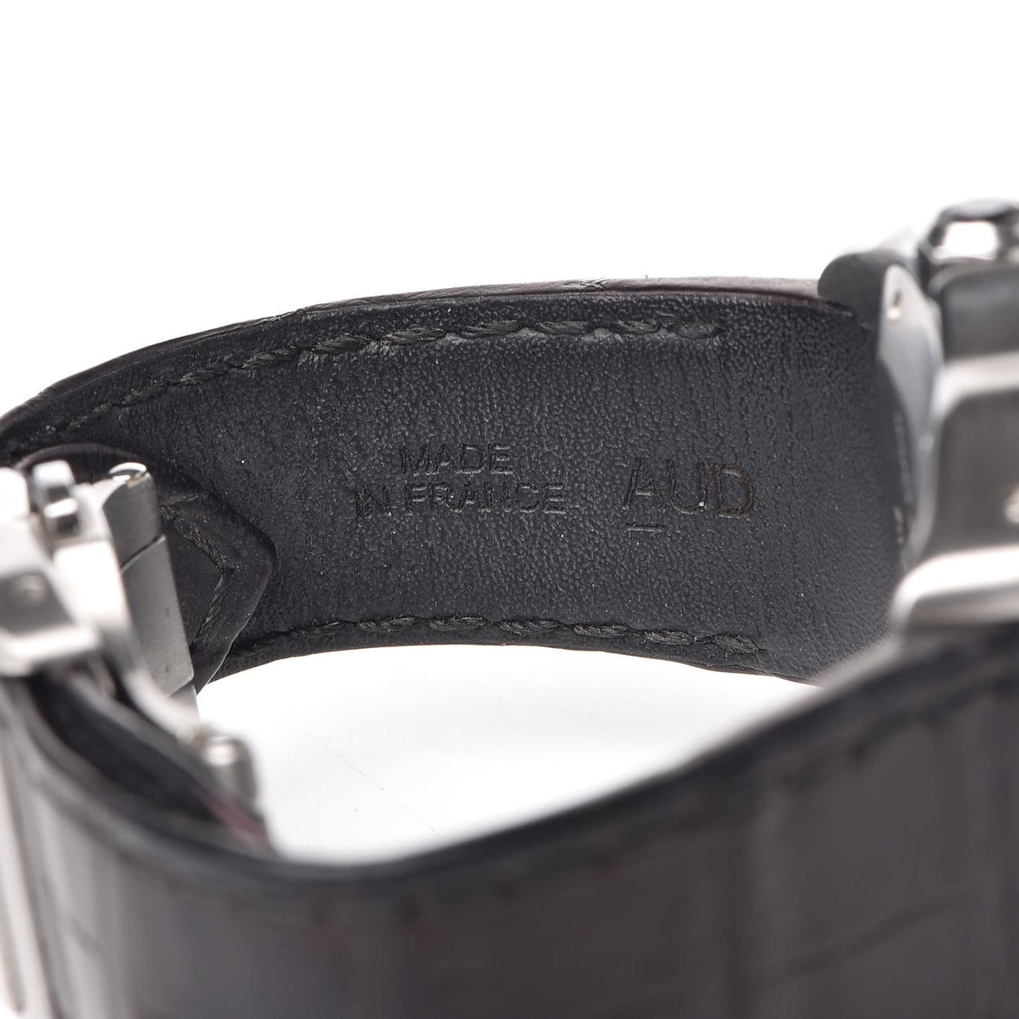 Stainless Steel Alligator 33mm Santos 100 Automatic Watch Brown