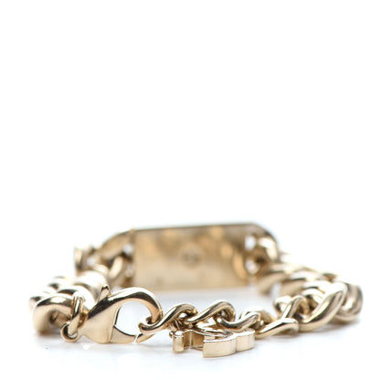 Chanel Crystal Chain CC Bracelet Gold 3 of 5