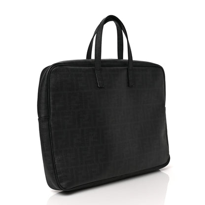 Fendi Zucca Spalmati Briefcase Black 3 of 9
