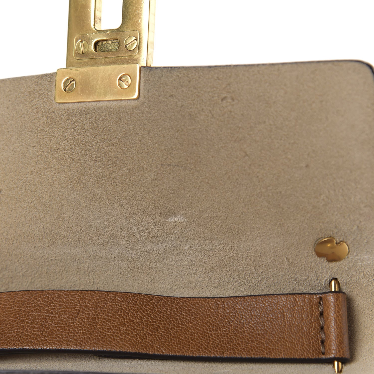 Chloe Grained Lambskin Mini Drew Shoulder Bag Caramel 8 of 14