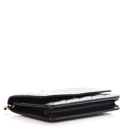 Chanel Caviar Quilted Wallet On Chain WOC Black 4 of 9