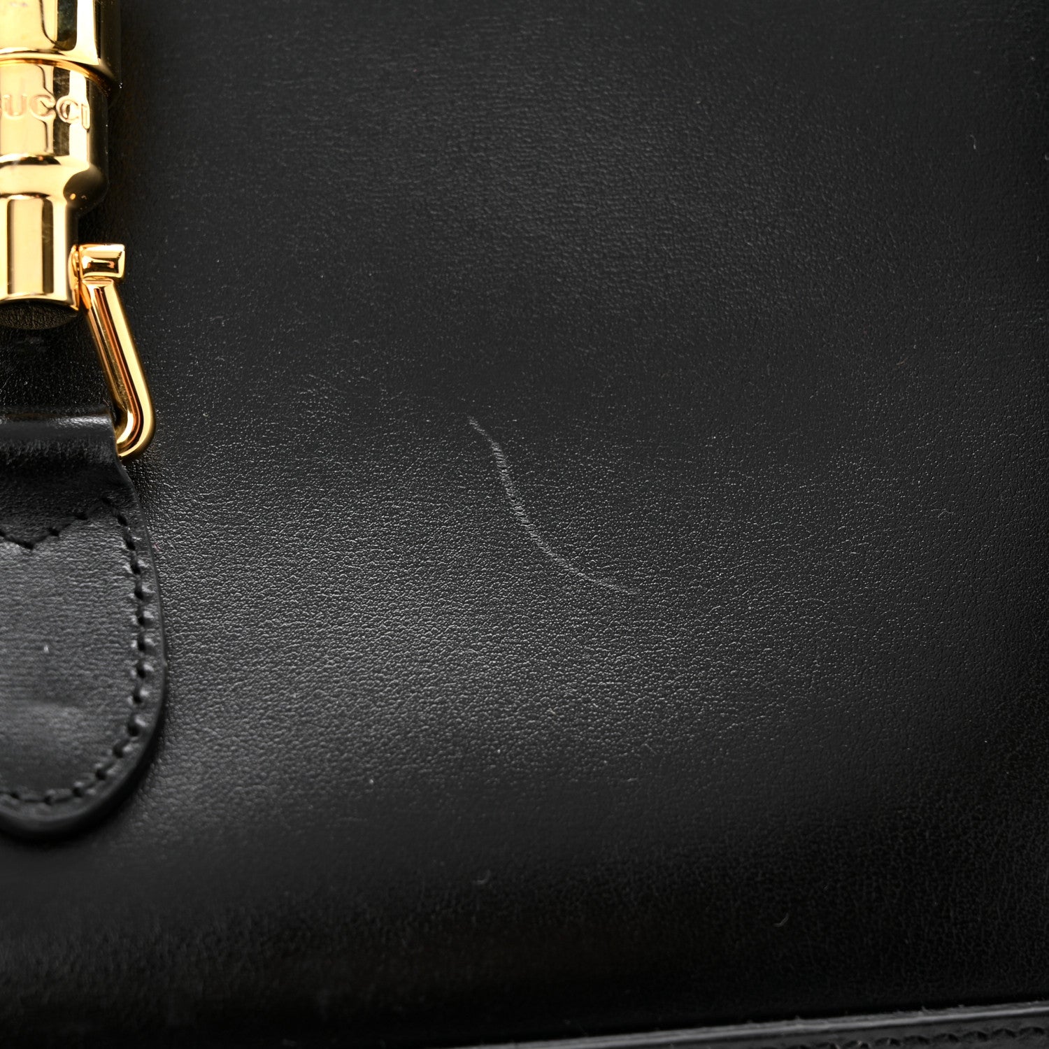 Gucci Boarded Plutone Calfskin Medium Jackie 1961 Tote Black 11 of 11