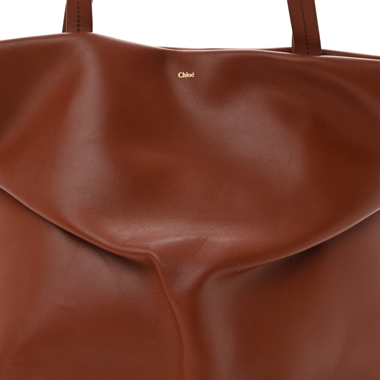Chloe Calfskin Judy East West Tote Brown 8 of 10